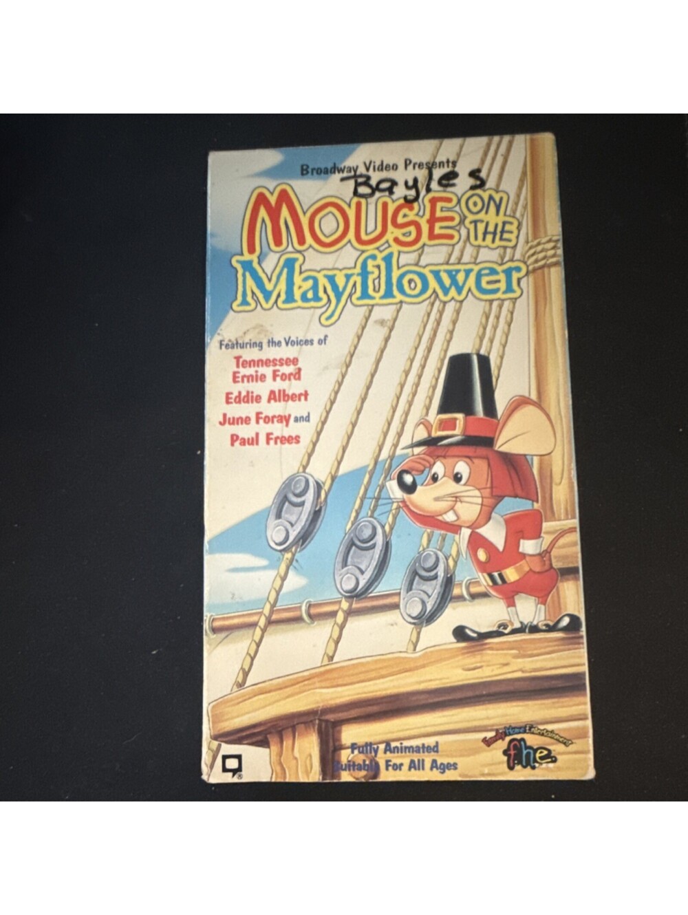 Mouse On the Mayflower 1989 VHS Film FHE